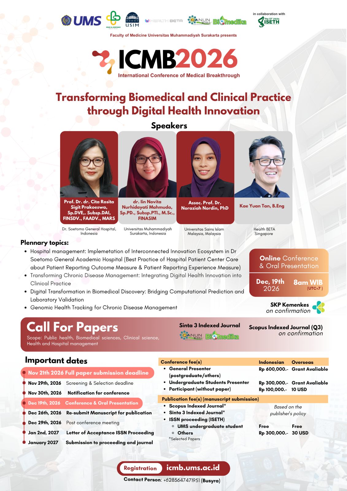 ICMB 2026 Flyer